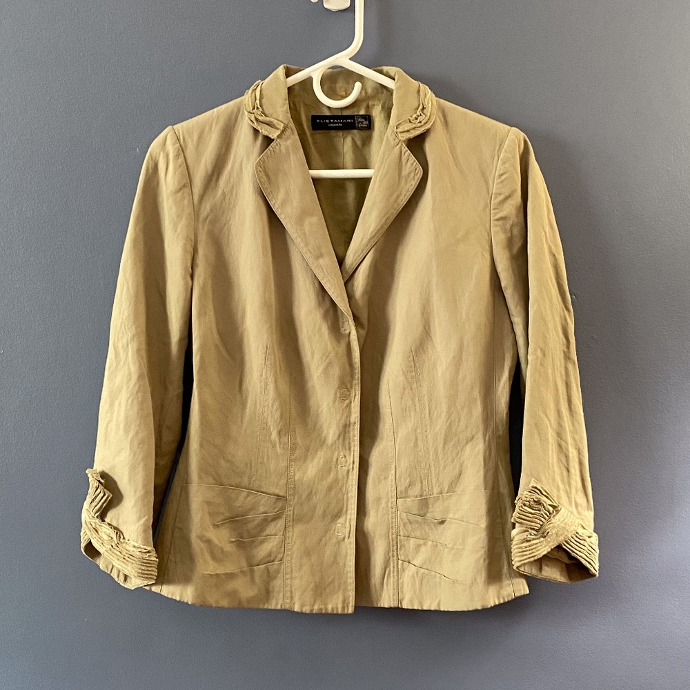 Elie Tahari Khaki Blazer Small